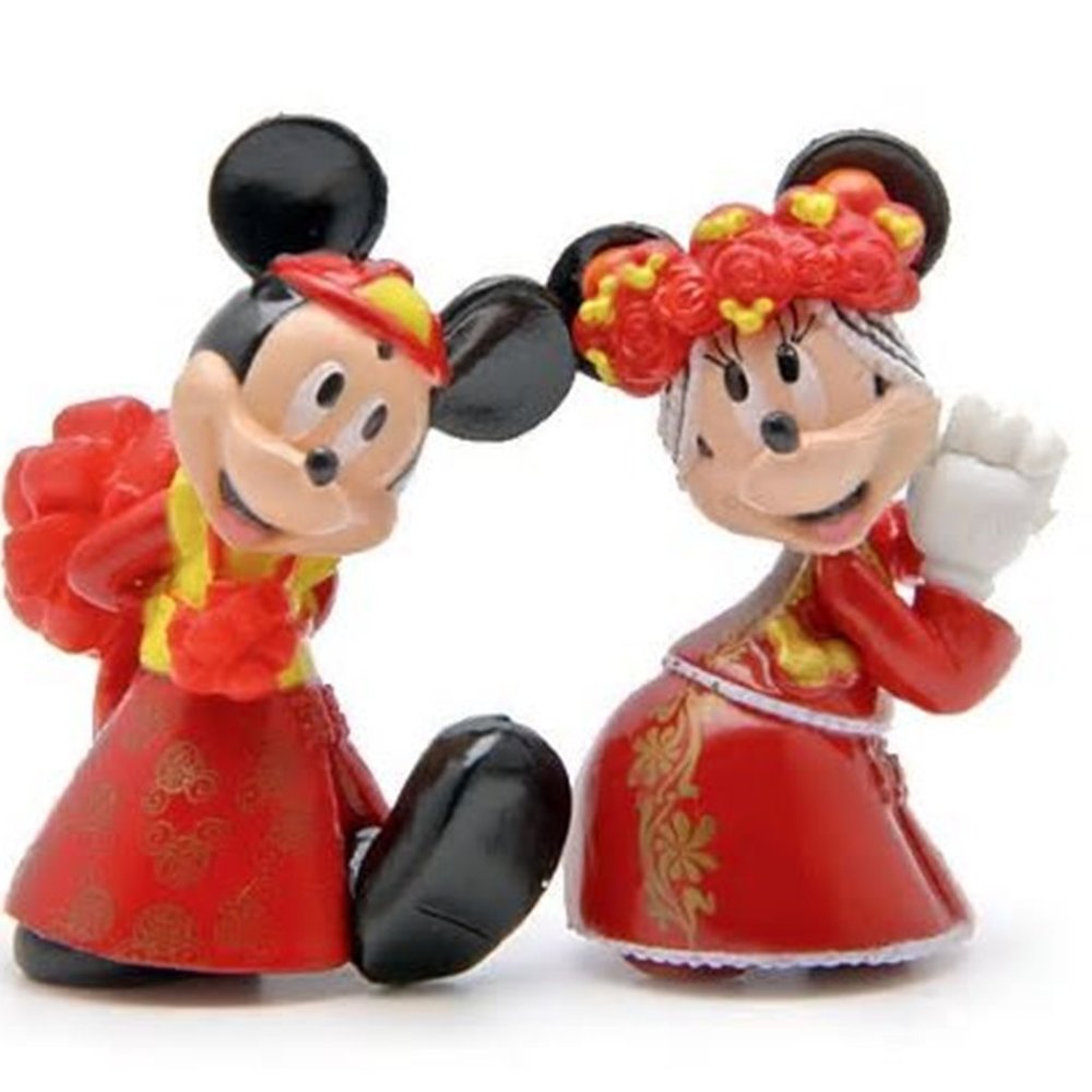 Mickey, Minnie Mouse Wedding Cake Topper - Picture 4 of 4